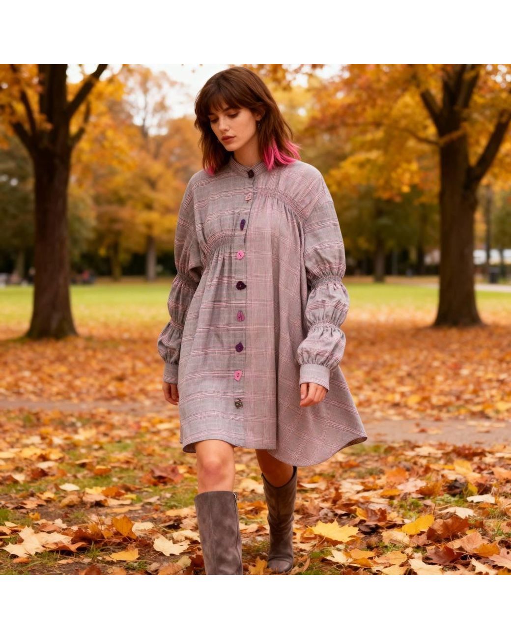 Boo Pala London Purple Suki Shirt Dress