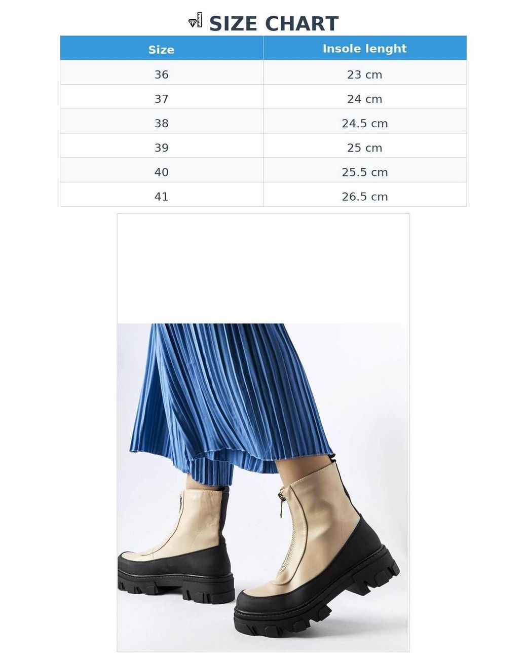 Love Lace Blue Winter Rubber Ankle Boots With Practical Side Zipper Comfort