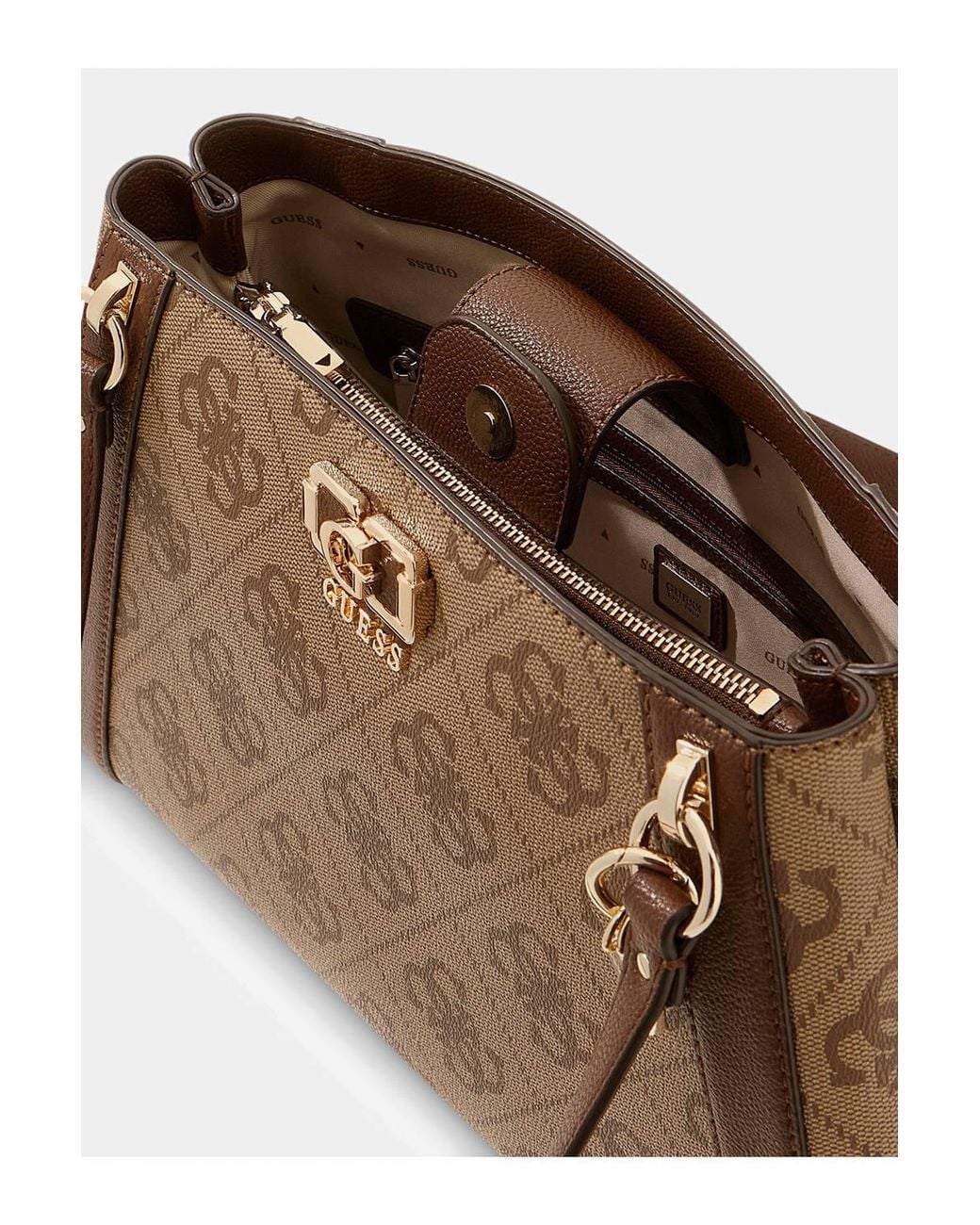 Guess Brown Karnilla Logo Gfriend Carryall