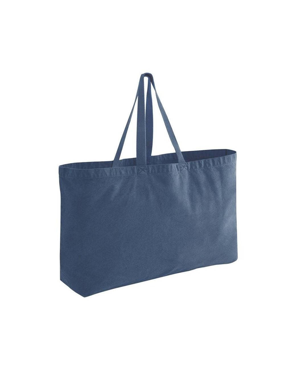 Westford Mill Blue Washed Garment Dyed Oversized Tote Bag