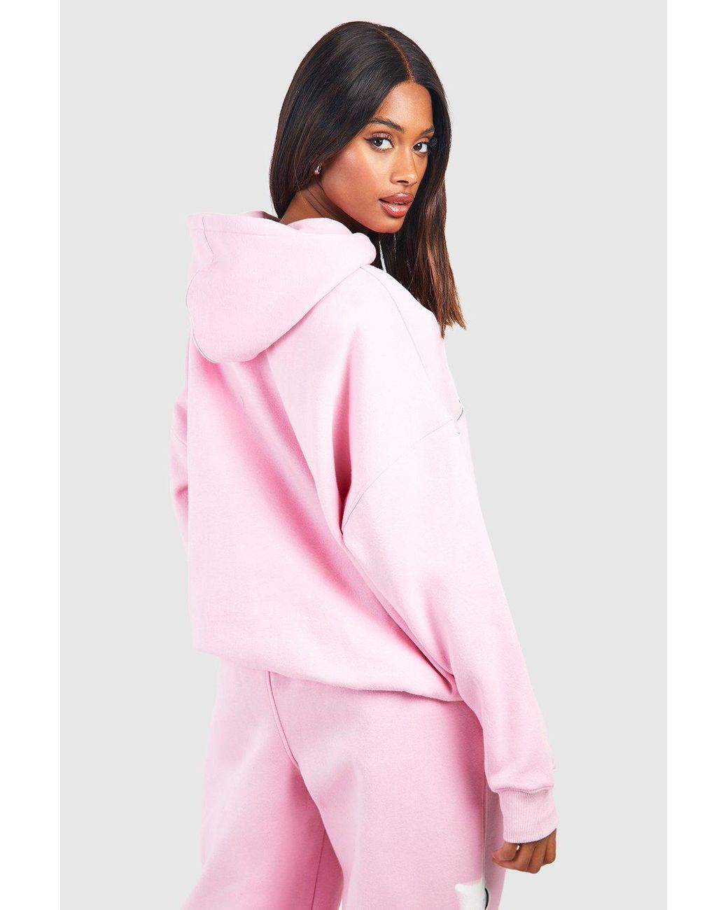 Light pink cheap oversized hoodie