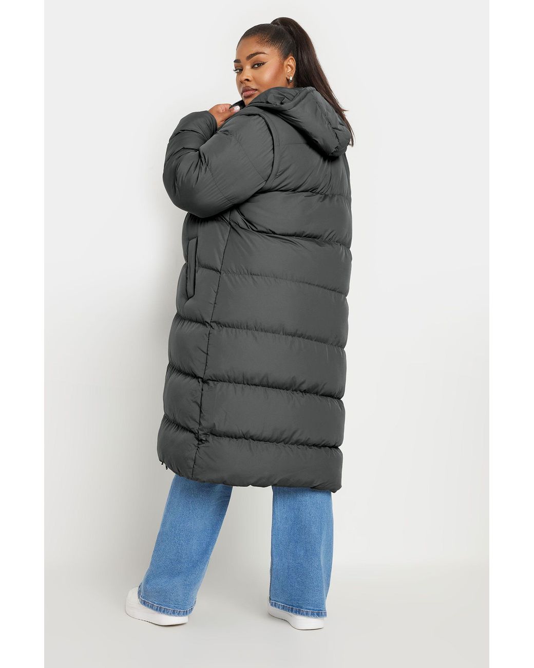 Yours Blue Padded 2-In-1 Puffer Coat