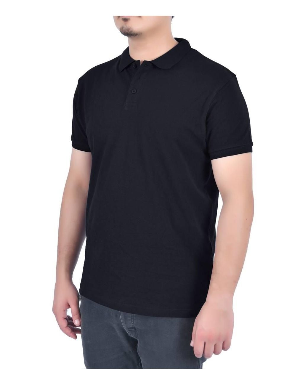 Smart Living Black Classic Short Sleeve Polo Shirt for men