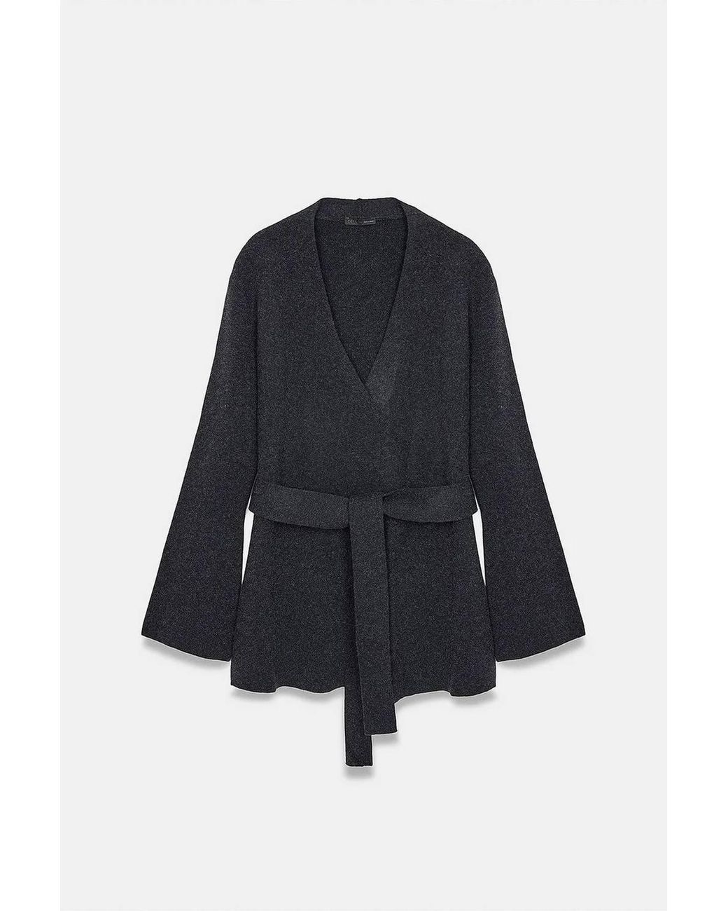 Dilvin Blue Acrylic Wool Blend Cardigan