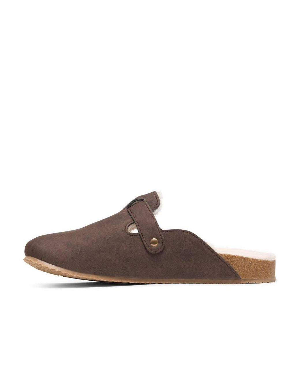 Clarks Brown Fira Clog Slip Ons, Slippers