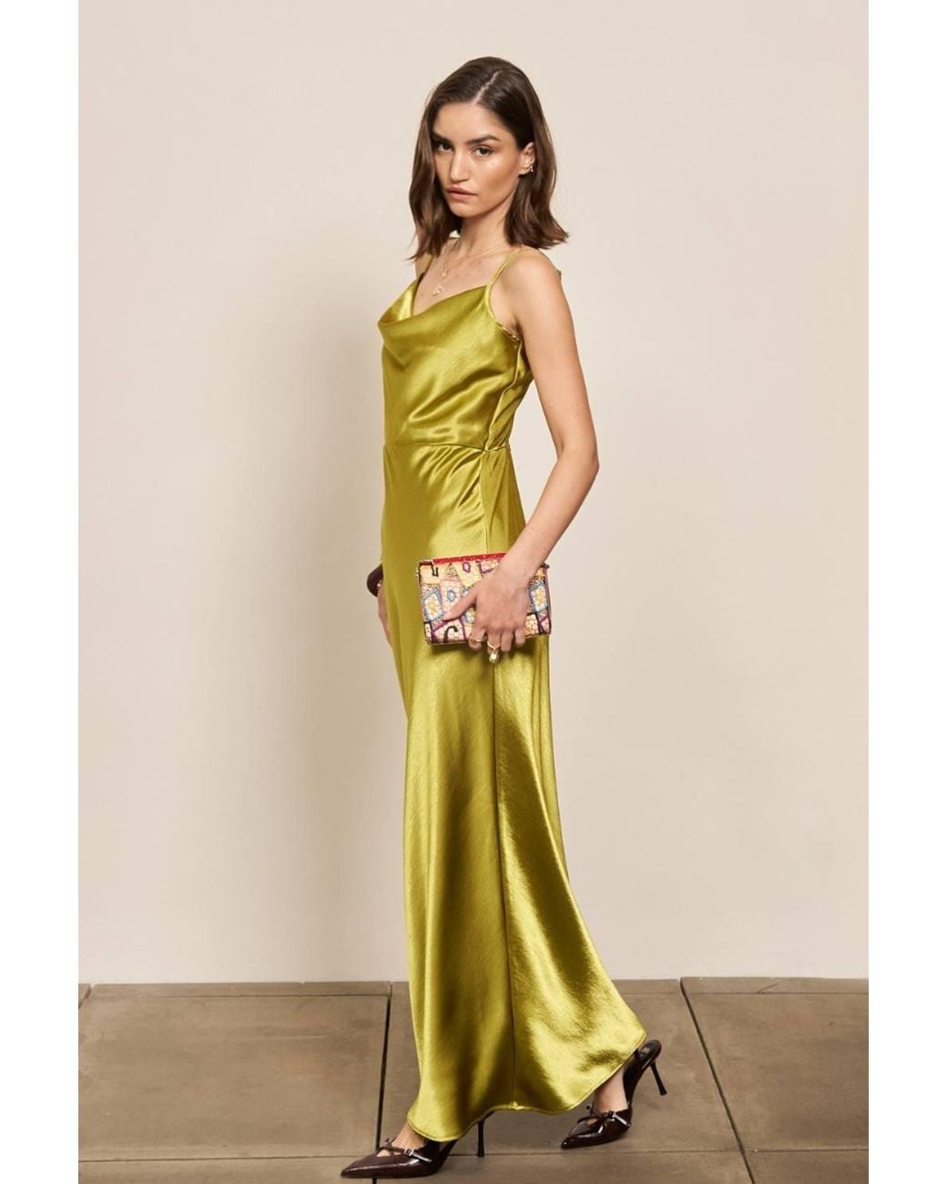 TFNC London Green Letty Maxi Dress