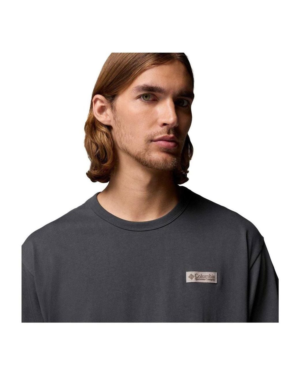 Columbia Black Icon Back Logo Regular T-Shirt for men