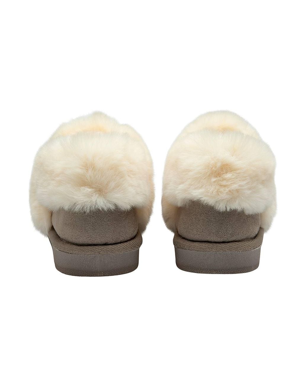 Dunlop Gray 'Juniper' Full Shoe Slippers