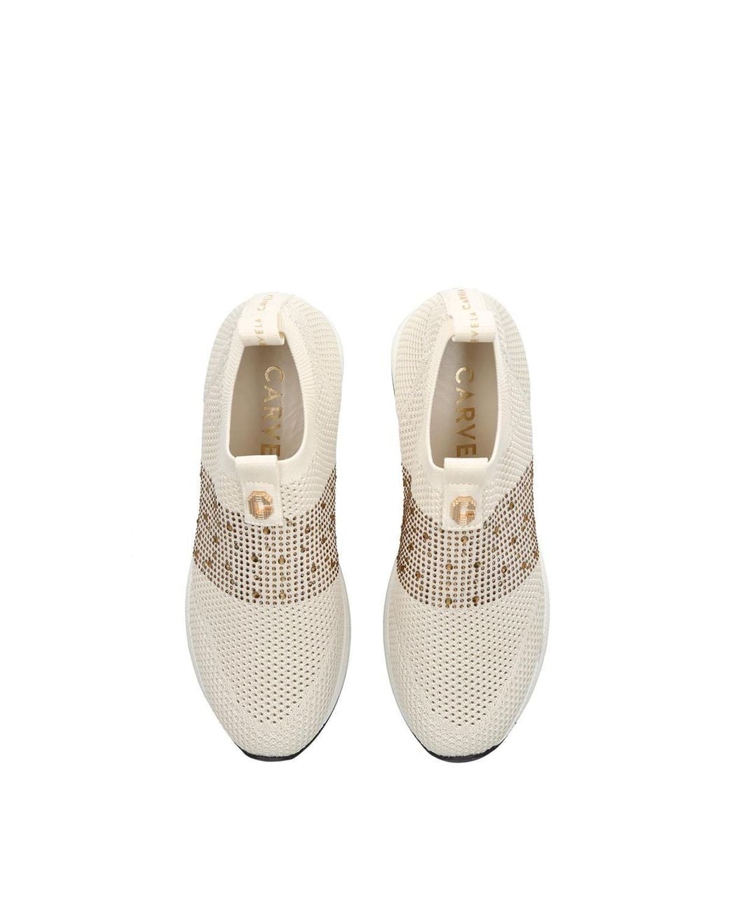 Carvela Kurt Geiger White 'Janeiro 2' Fabric Trainers