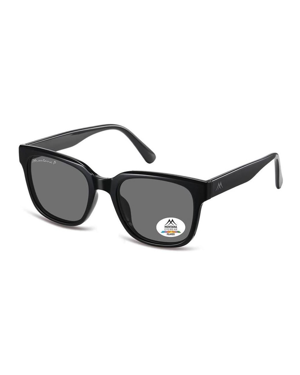 Montana Black Square Shiny Polarized Mp54