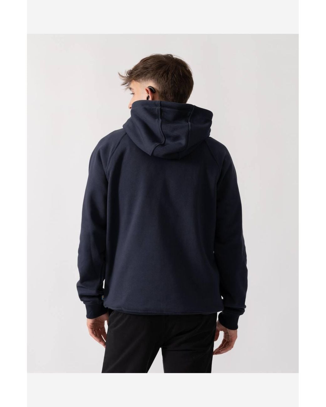 Fjallraven Blue Long Sleeve Relaxed Fit Hoodie for men