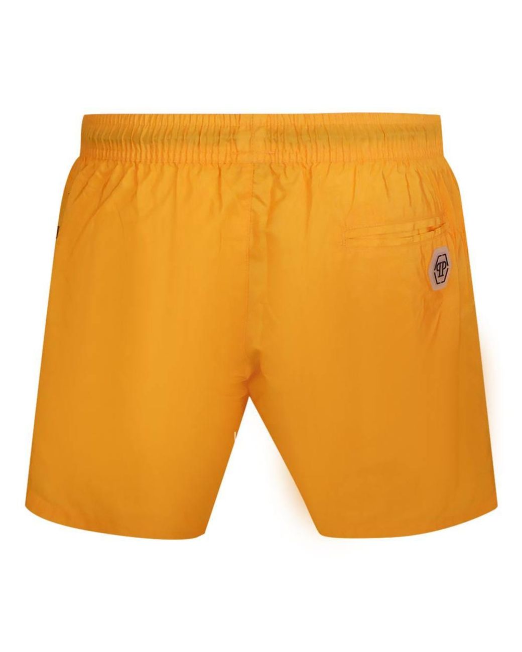 Philipp Plein Orange Pin Up Board Shorts for men