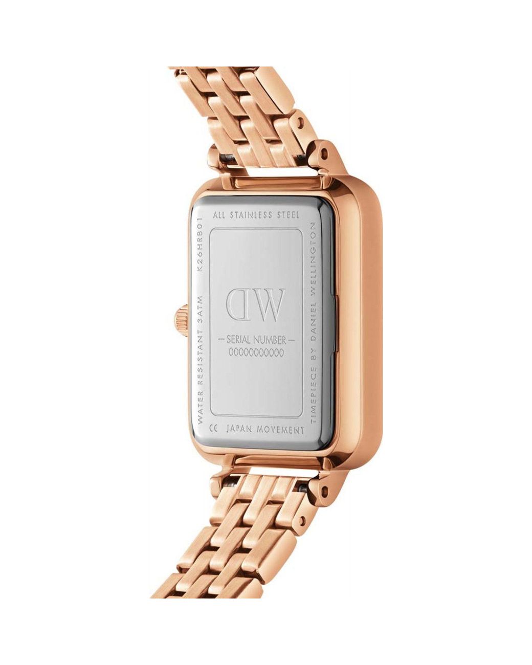 Daniel Wellington Metallic Dw00100620 Quadro 20Mm Quartz Watch