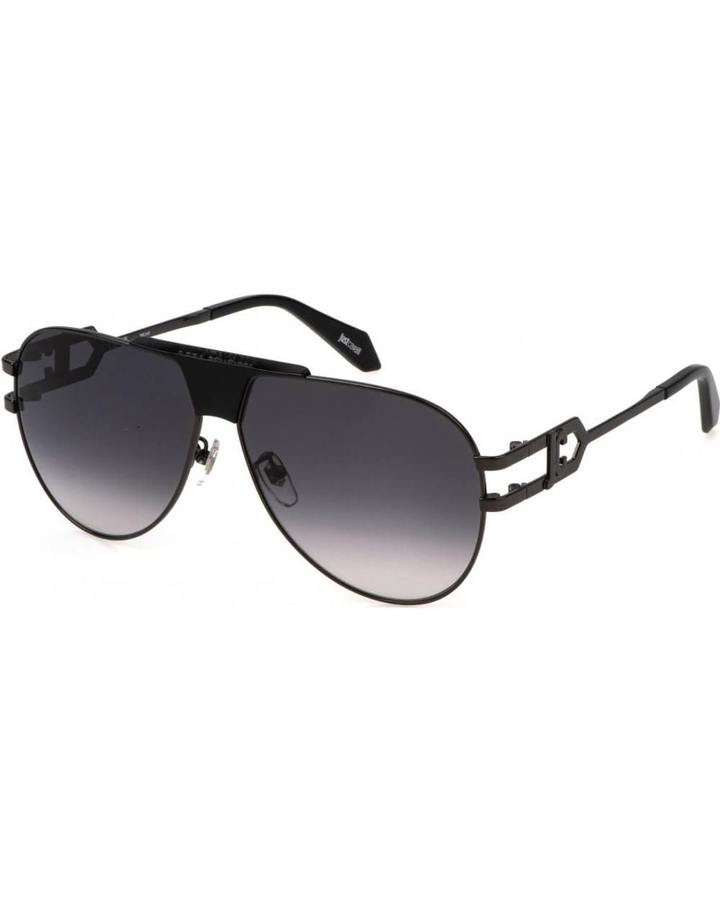 Just Cavalli Black Sjc095-620568 Aviator/Navigator Sunglasses