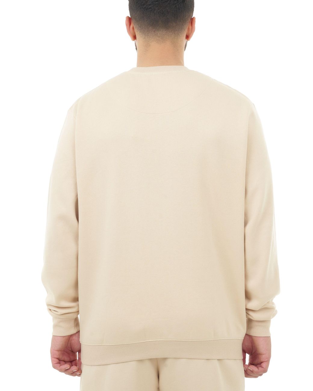 Smart Living Natural Polycotton Crewneck Sweatshirt for men