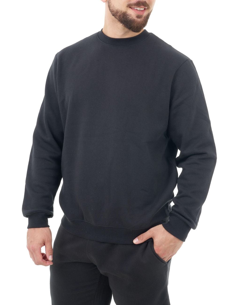 Smart Living Blue Polycotton Crewneck Sweatshirt for men