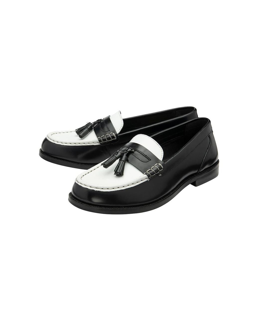 Ravel Black Leather 'Millport' Loafers