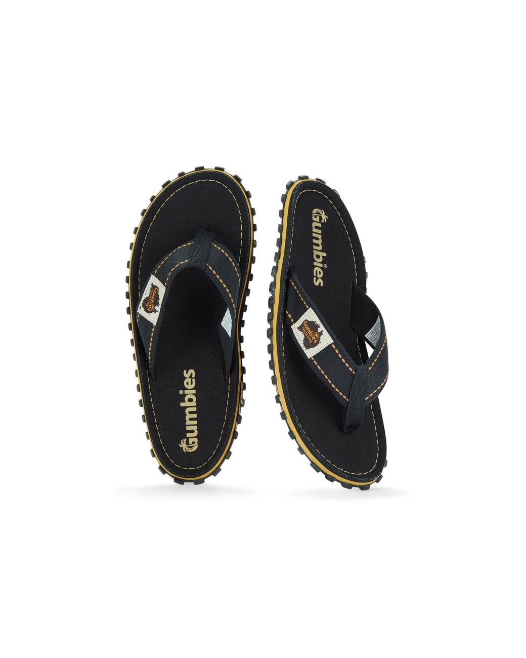 Gumbies Black Islander Flip-Flops