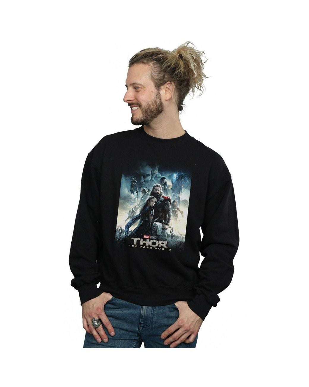 Marvel Black Thor The Dark World Poster Sweatshirt for men