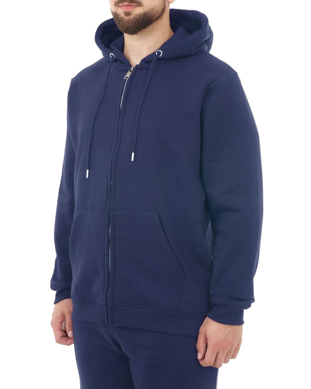 Smart Living Blue Zip-Up Hoodie for men