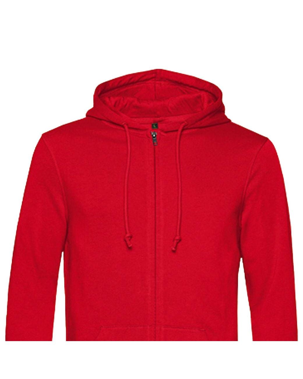 Bc Red Zipped Hoodie for men