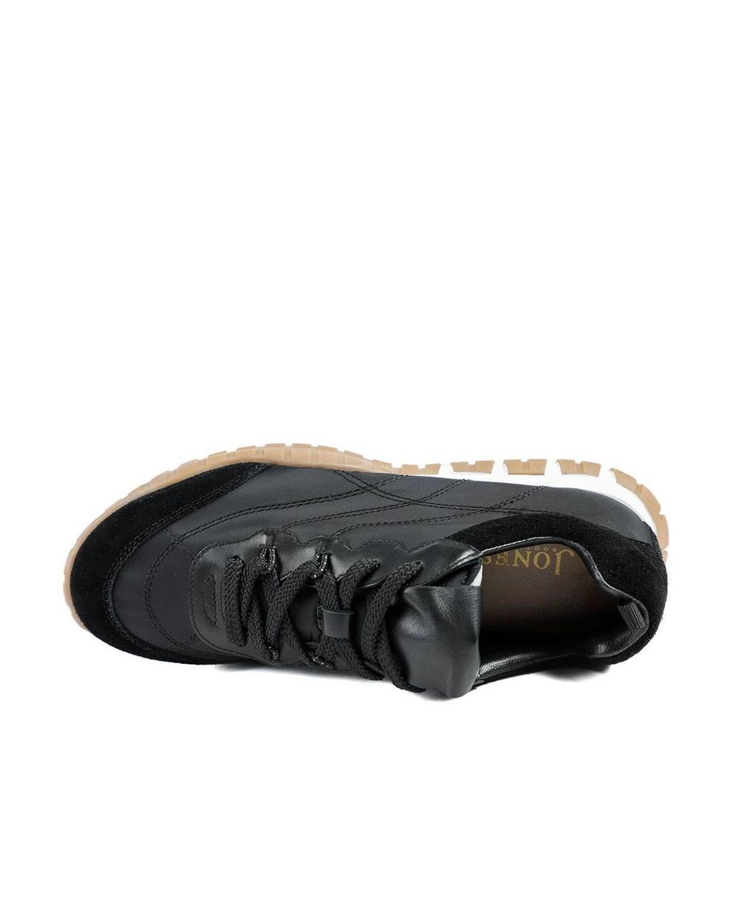 Jones Bootmaker Black Amaris Leather Trainers