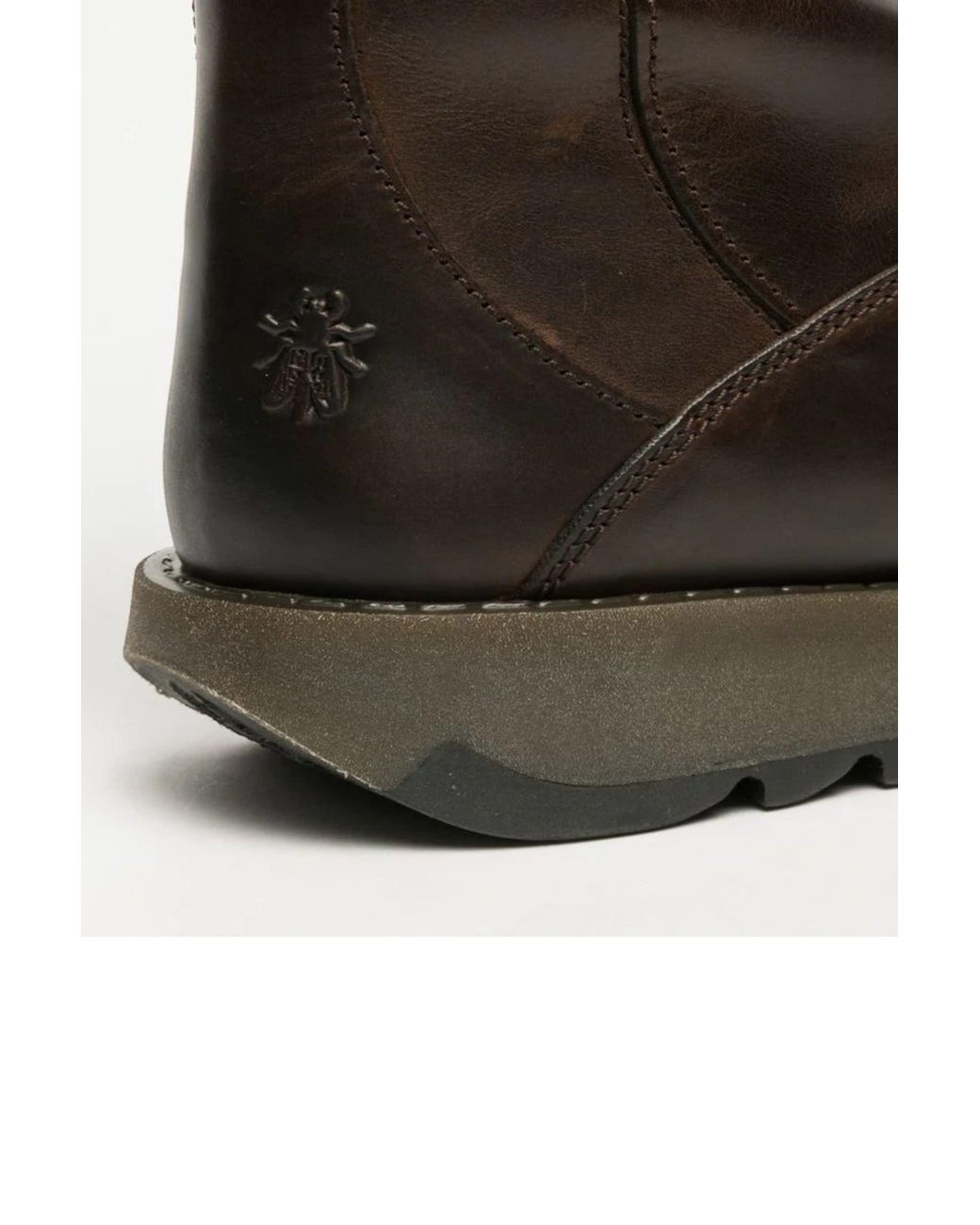 Infinity Leather Black Fly London Mes 2 Wedge Heel Buckle Mid-Calf Leather Zip Platform Boots