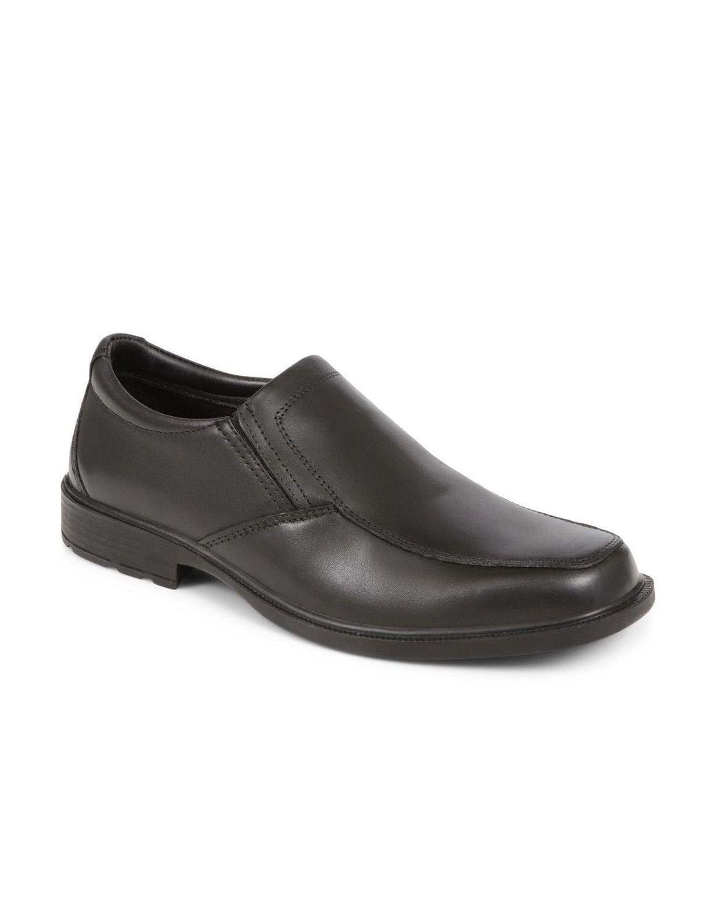 Pavers Brown Smart Leather Slip-On Shoes for men