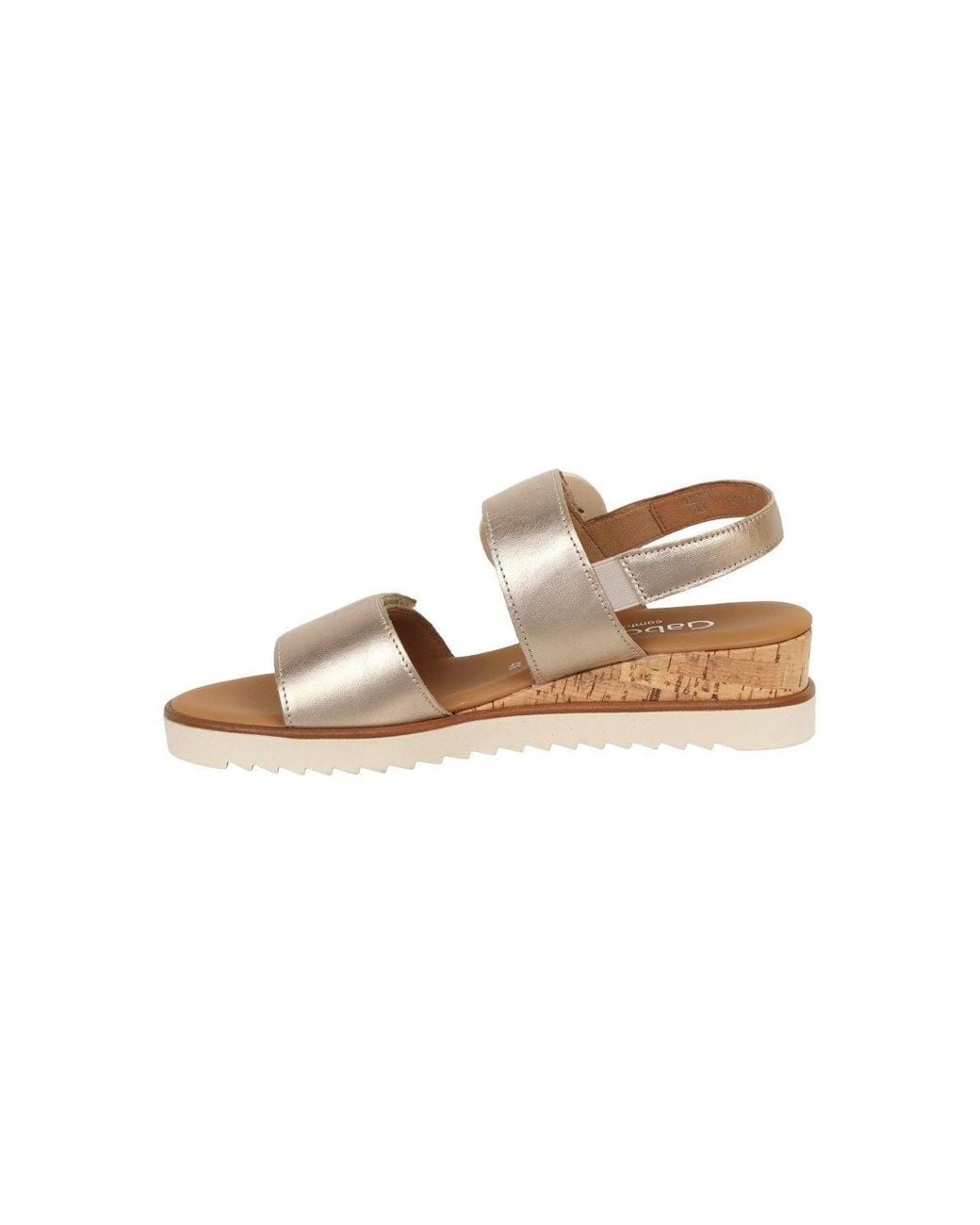 Gabor White 'Reeth' Low Wedge Sandals