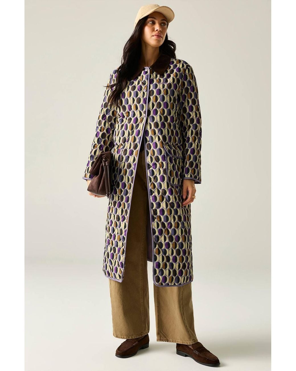 Regatta Purple Orla Mid Length Waterproof Quilted Jacket