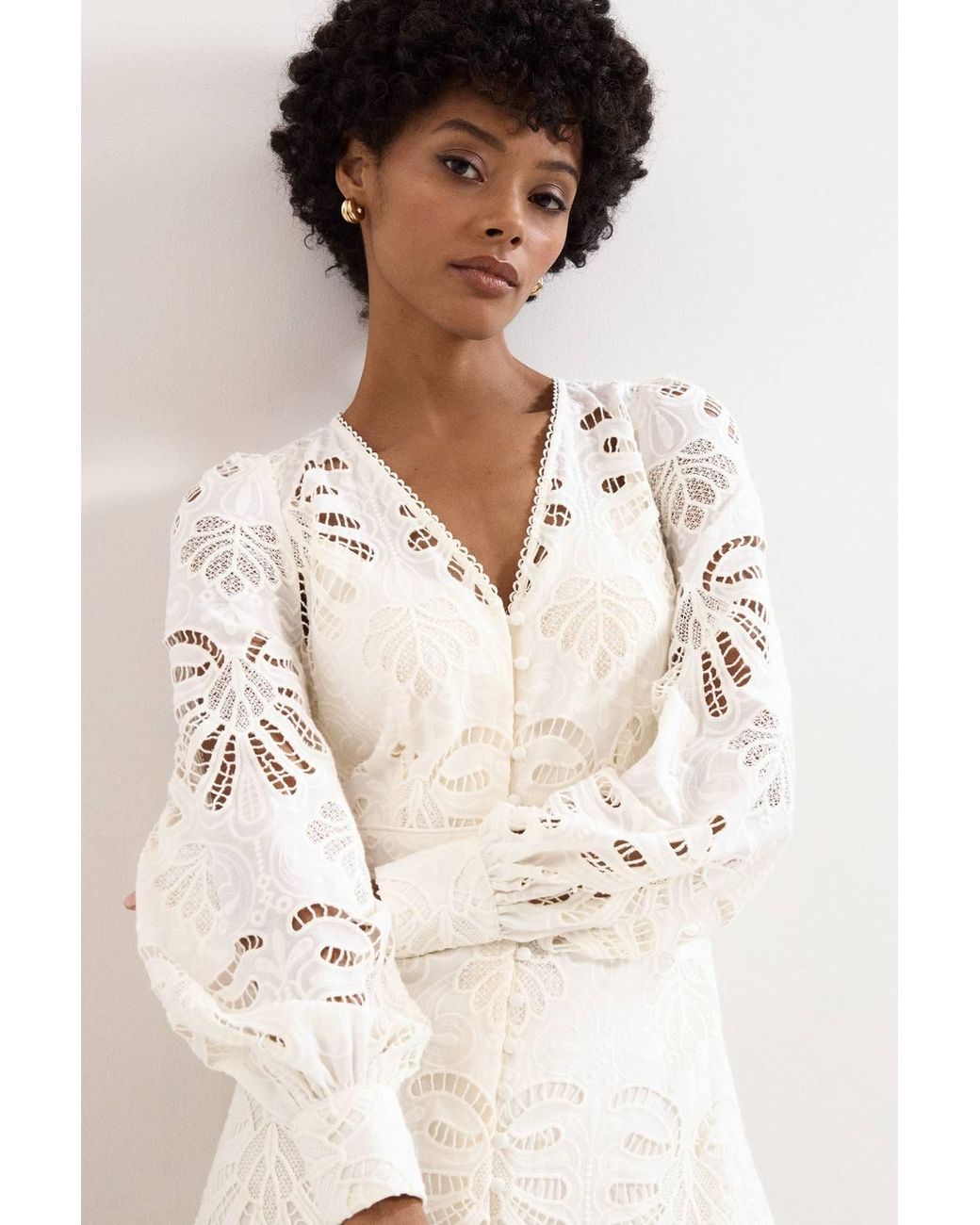 Phase Eight Natural Inara Midi Dress