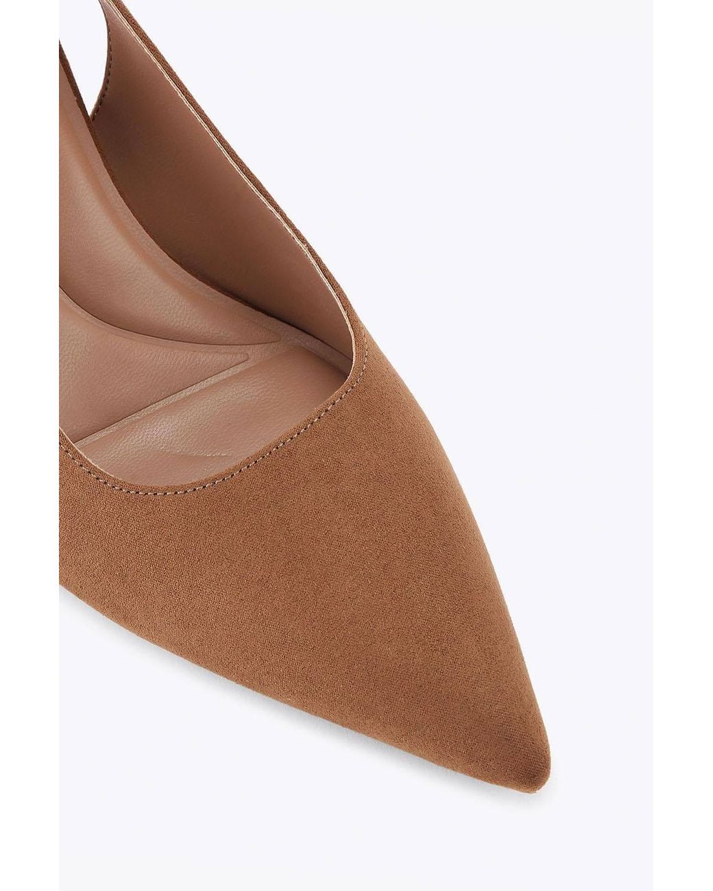 Carvela Kurt Geiger White 'Corletta Sling Court' Fabric Heels