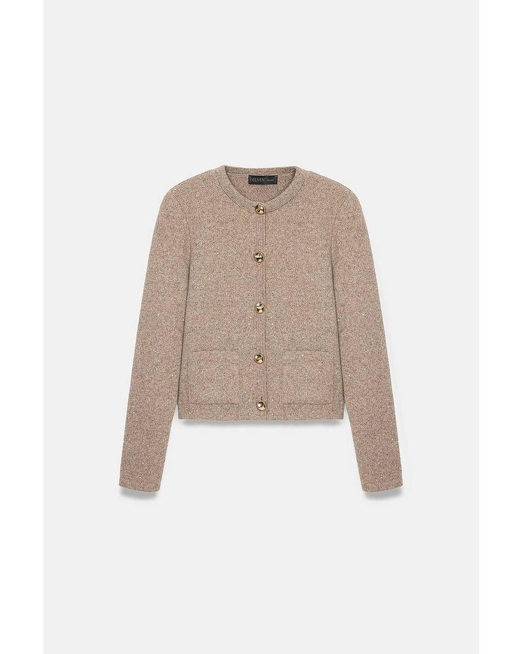 Dilvin White Knit Cardigan