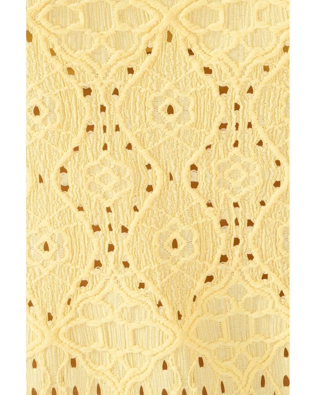 DAMART Yellow Detailed Short Sleeve Top