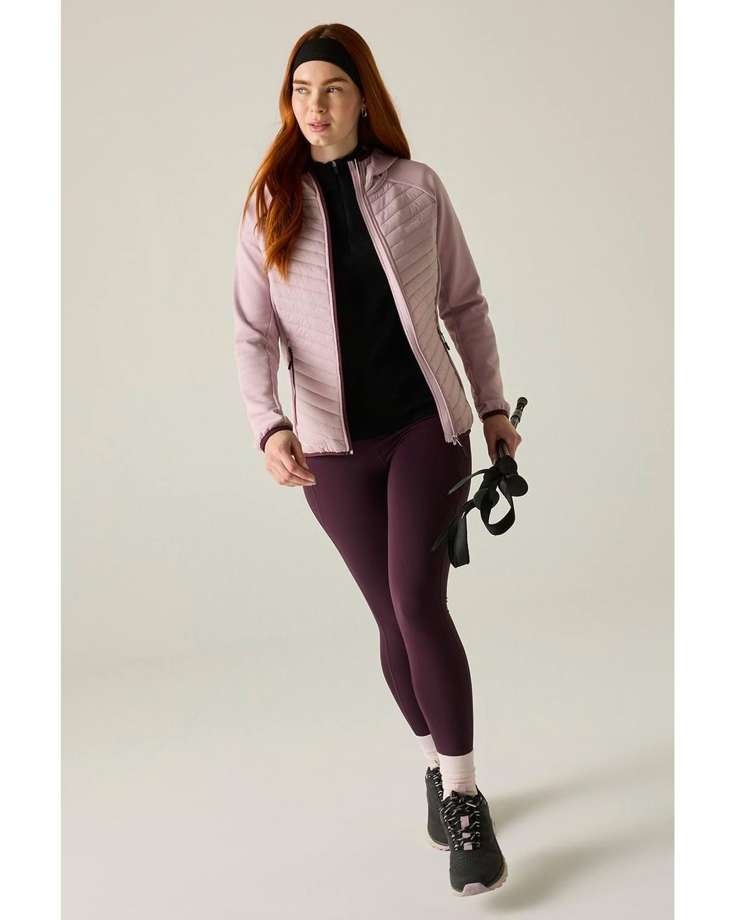 Regatta Pink Andreson Stretch Water-Repellent Hybrid Quilted Jacket