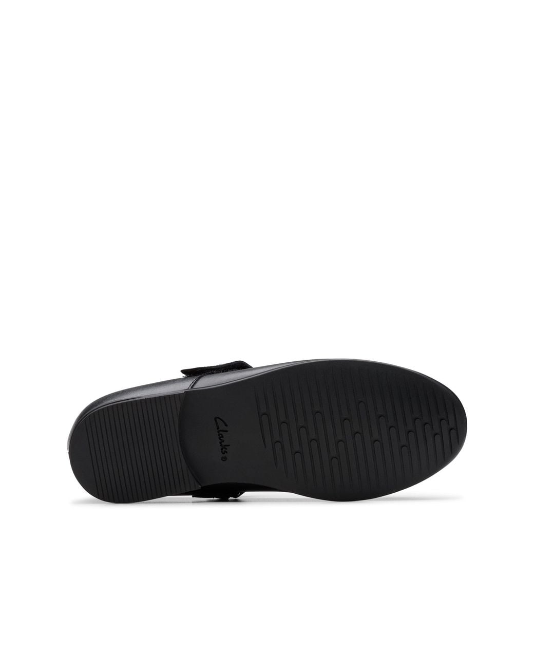 Clarks Black Finja Tap Older Leather Mary Jane