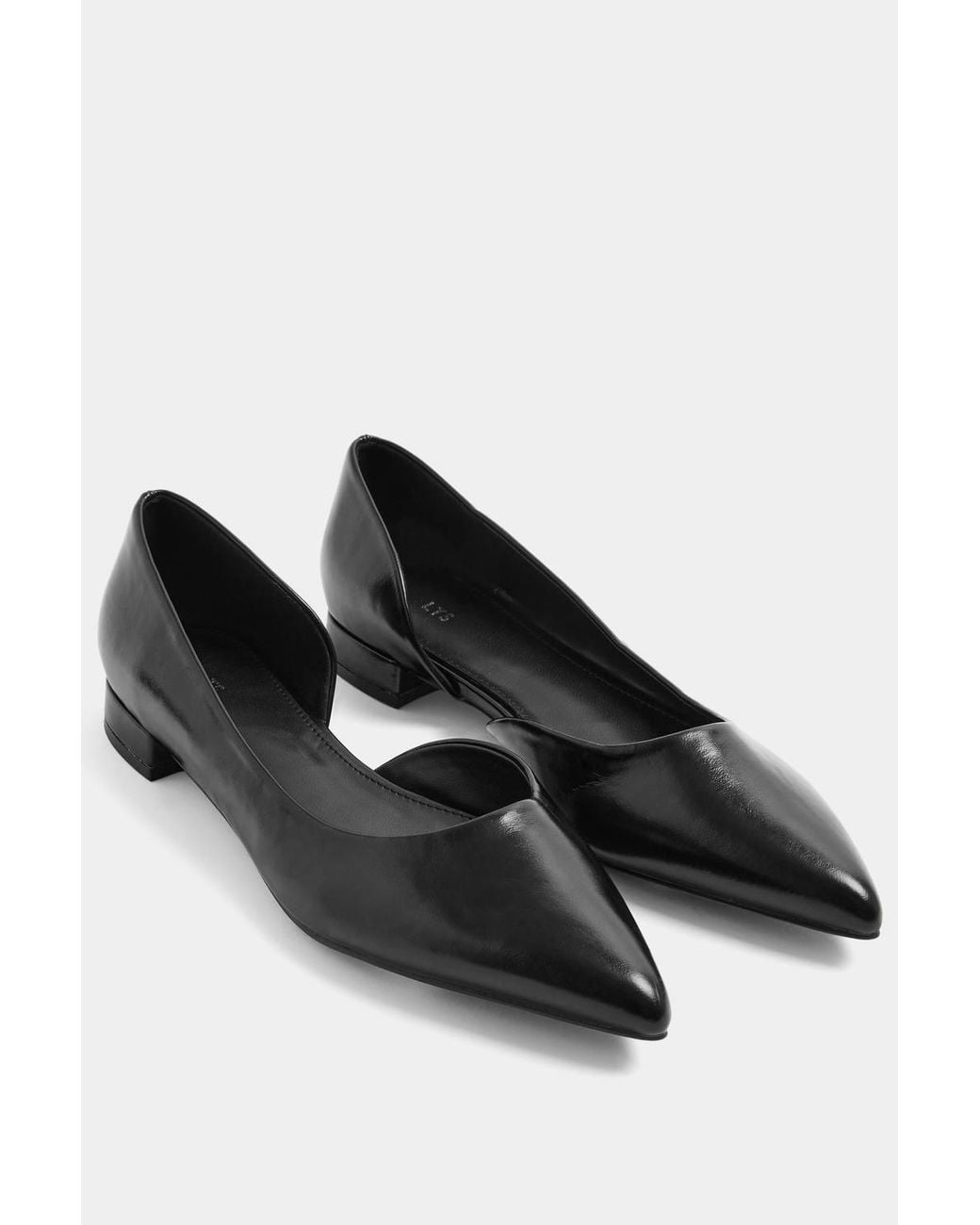 Long Tall Sally Blue Pointed Ballerina Pumps