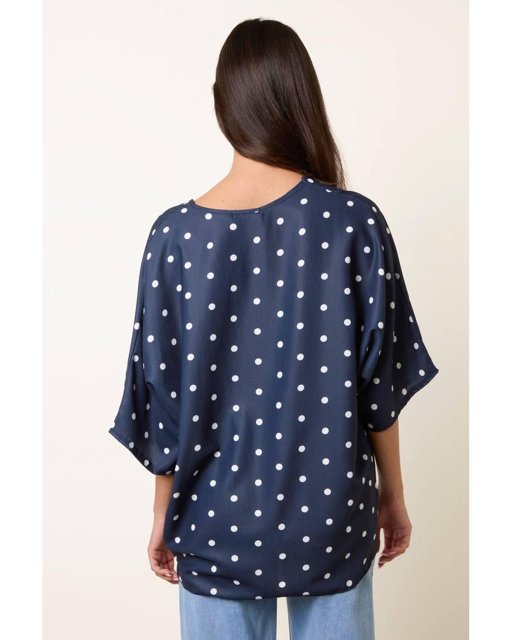 Blue Vanilla Blue Short Sleeve V-Neck Top