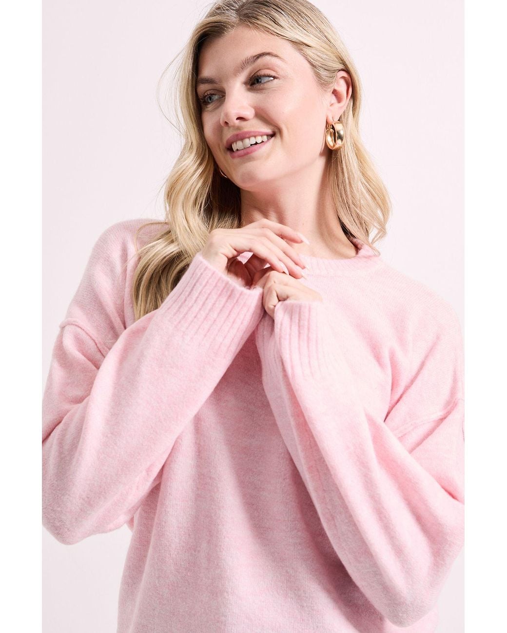 Dorothy Perkins Pink Relaxed Crew Jumper