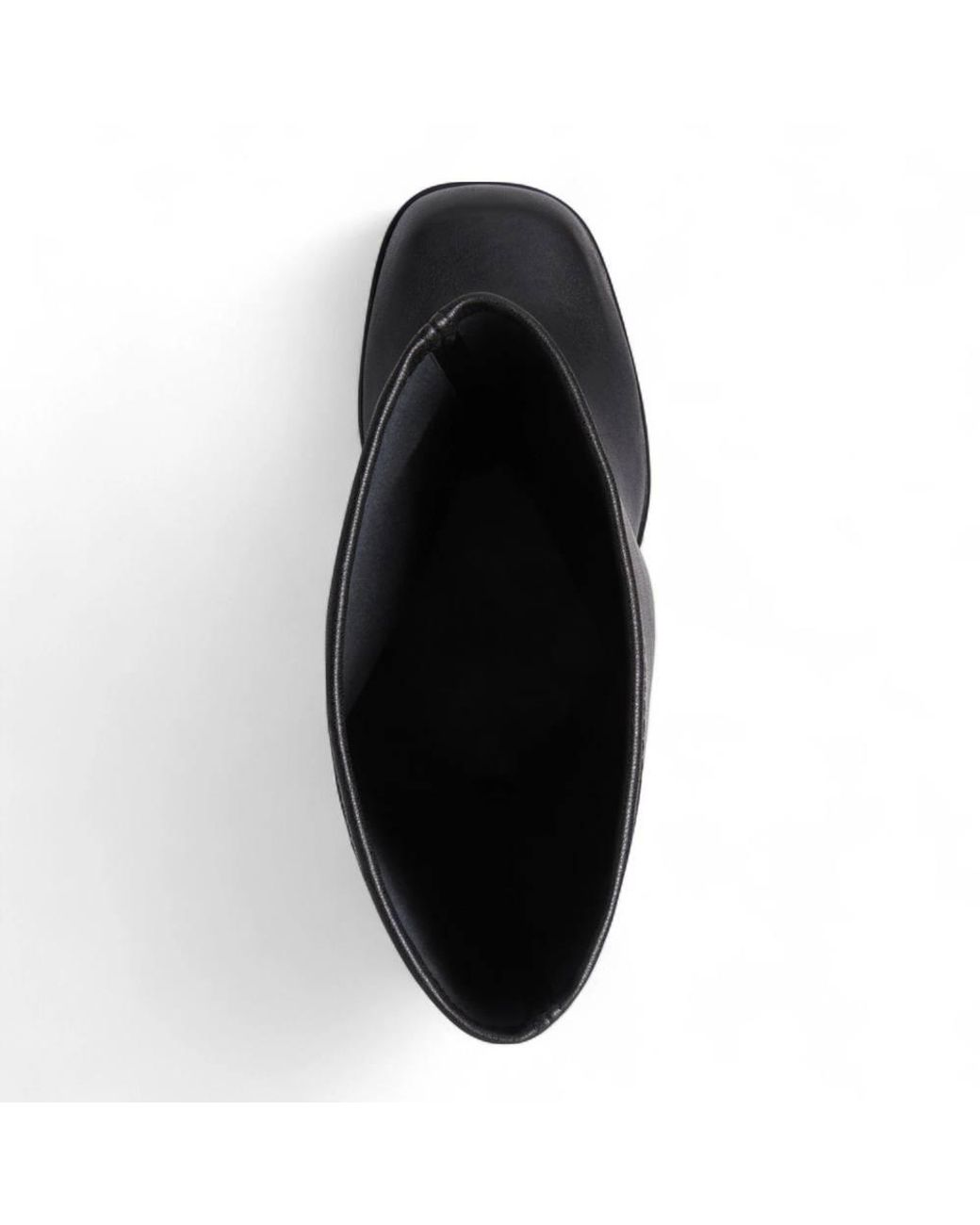 TruClothing Black Knee-High Sock Platform Goth Heel Boots