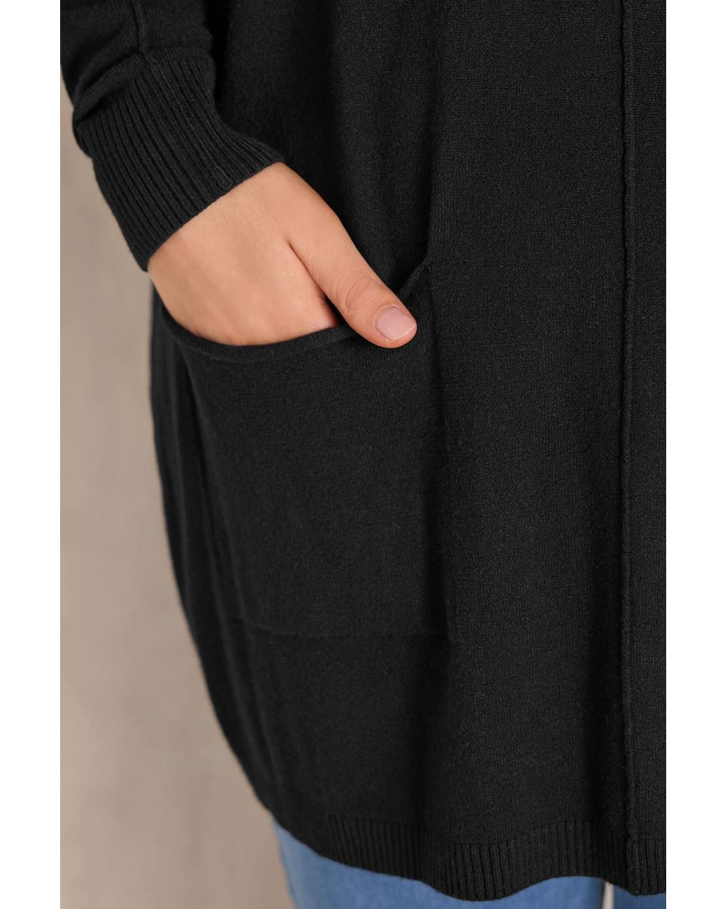 Evans Black Pocket Jumper