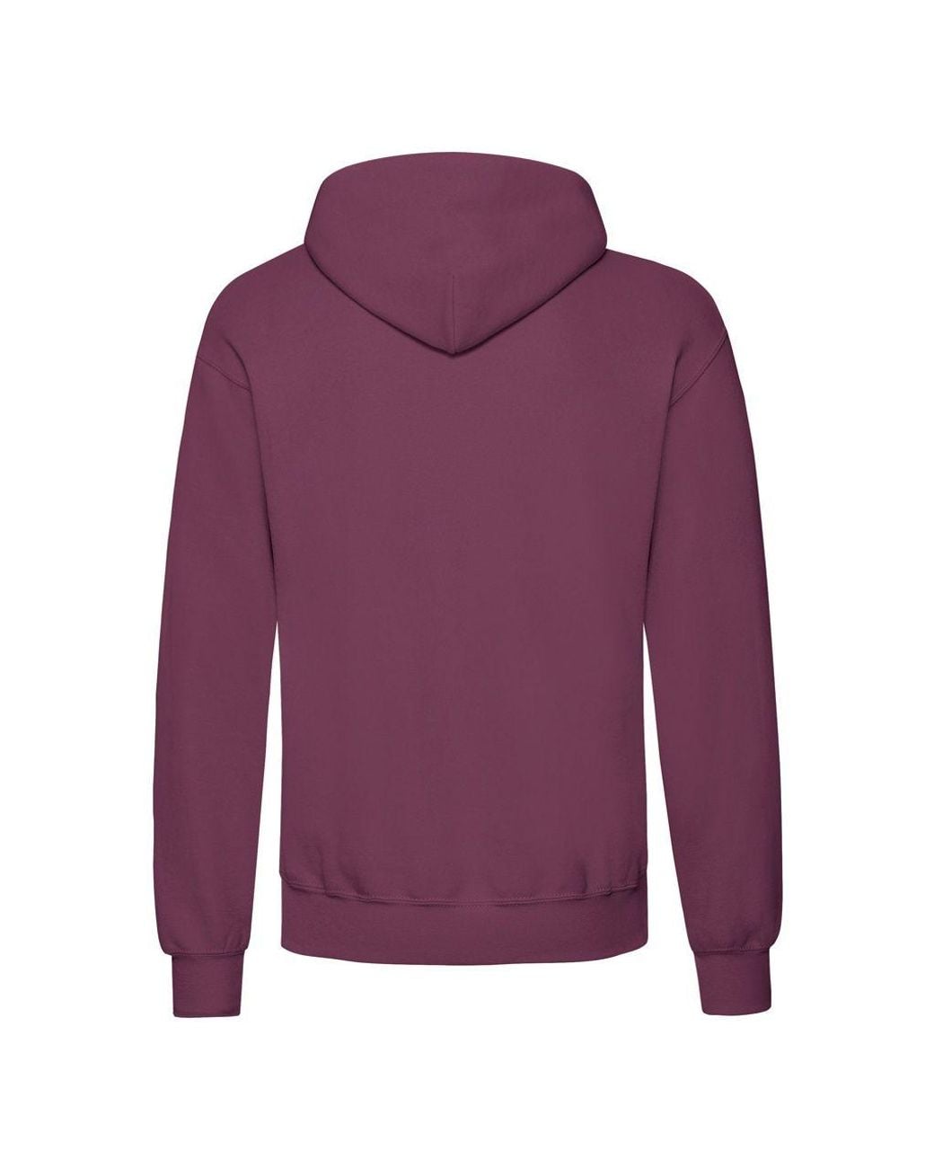 Fruit Of The Loom Purple Classic Hooded Sweatshirt for men