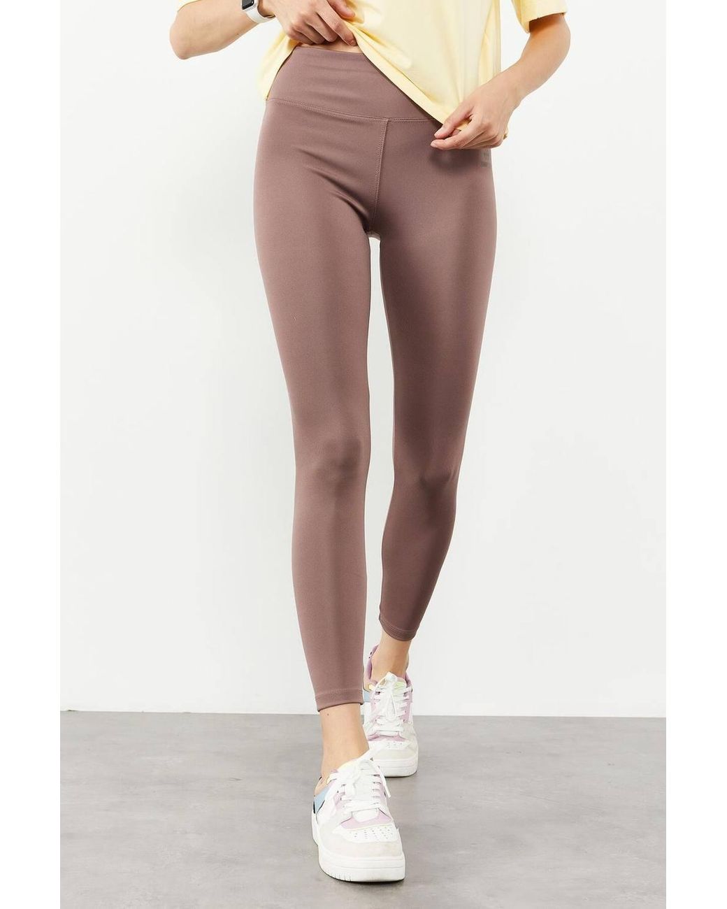 TOMMY LIFE White High-Waist Slim-Fit Leggings