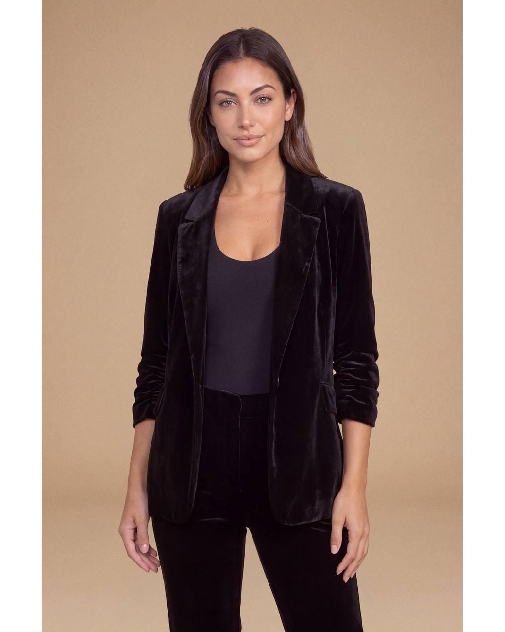 Dorothy Perkins Blue Petite Velvet Blazer