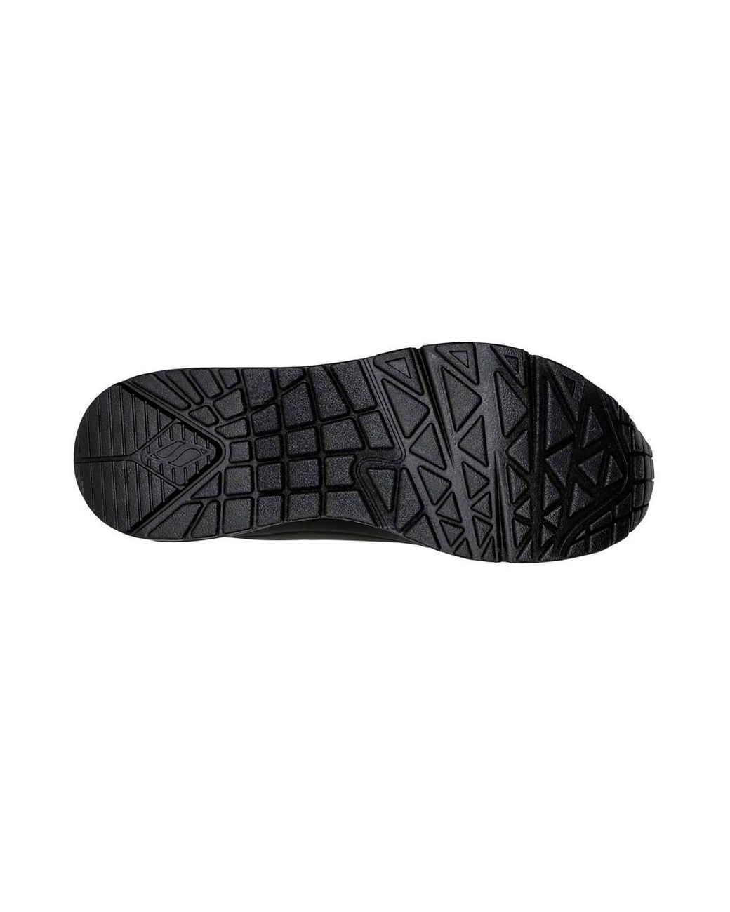 Skechers Black Uno Metallic Heel Trainers
