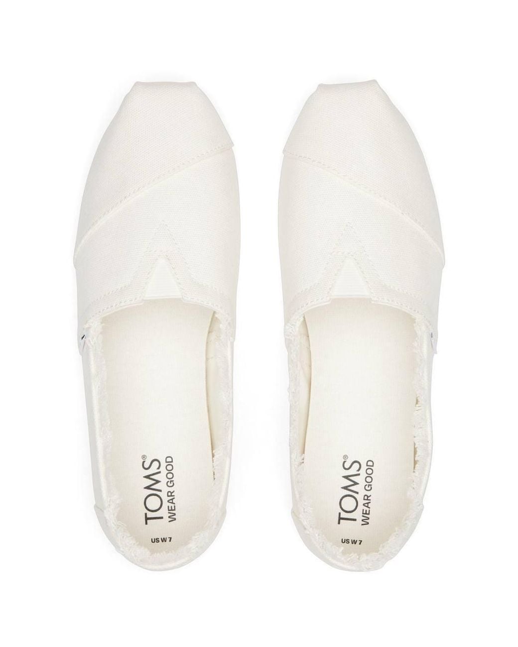 TOMS White Alpargata With Cloudbound' Slip On Shoes