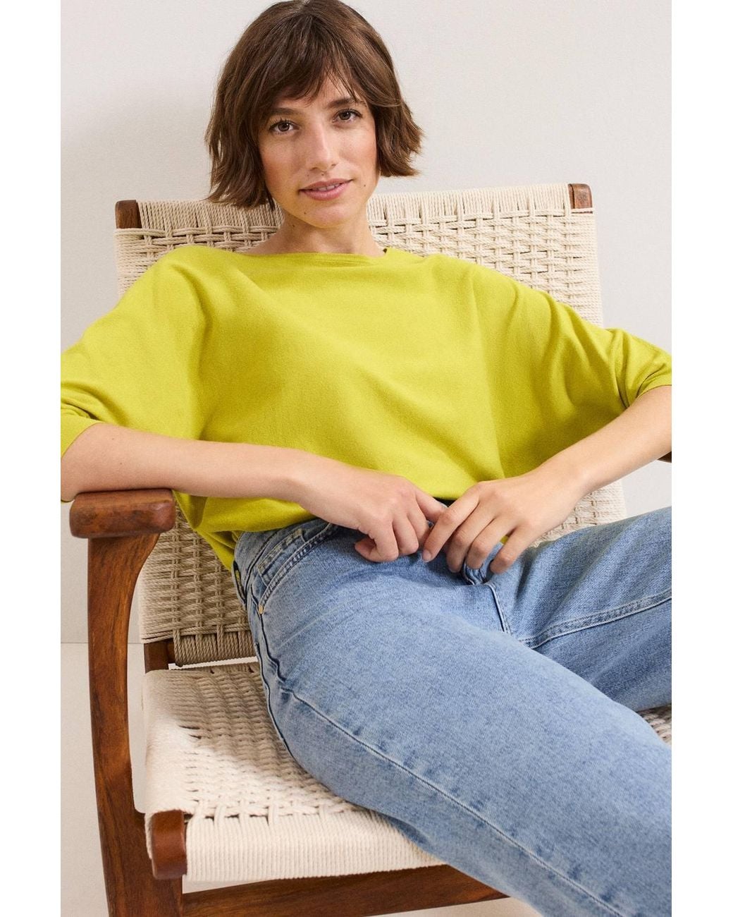 Phase Eight Yellow Cristine Knit Jumper
