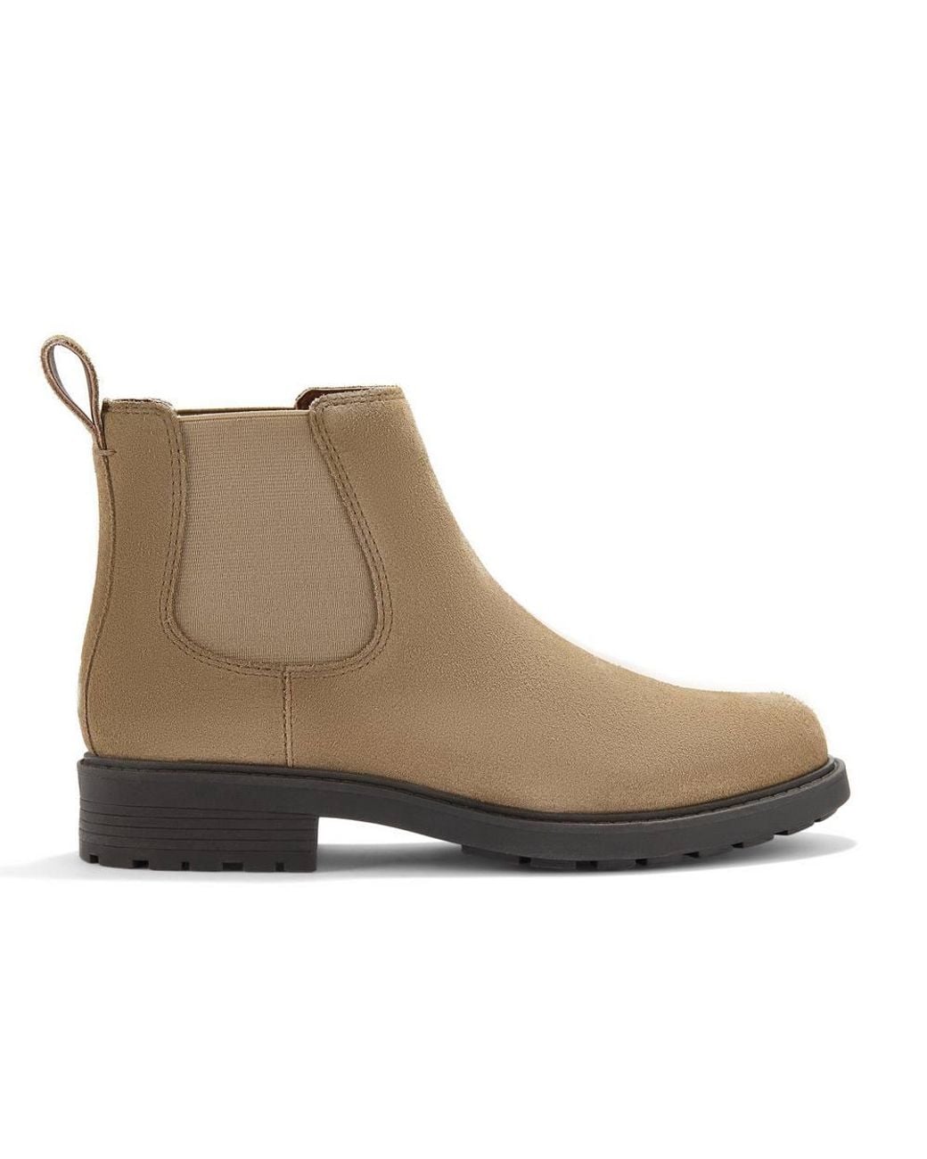 Clarks Brown Orinoco 2 Lane Dark Sand Suede Ankle Boots, Chelsea Boots