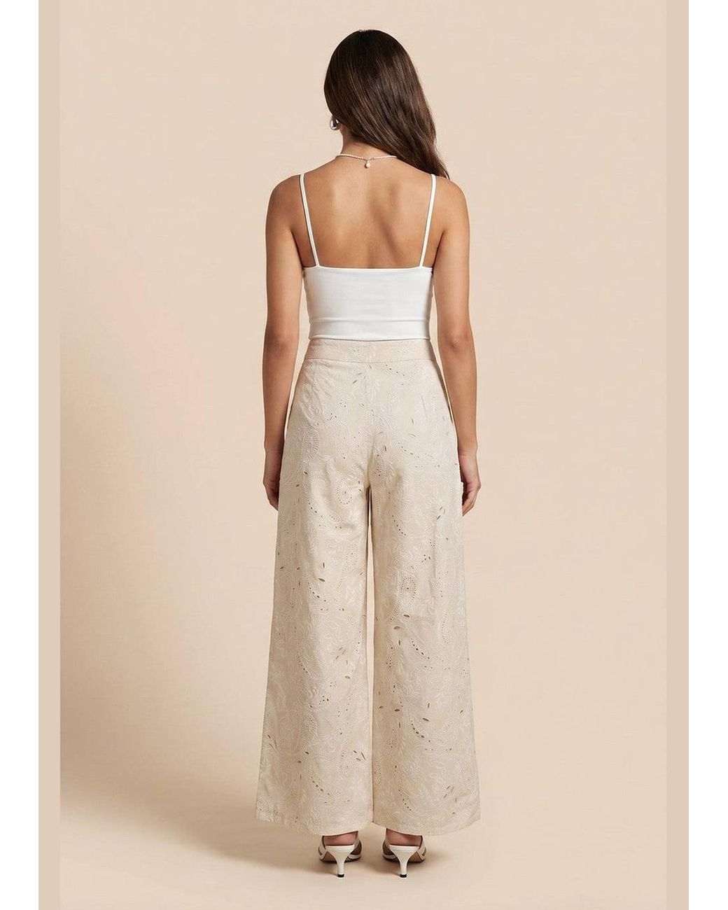 Urban Bliss Natural Embroidery Hem Dress