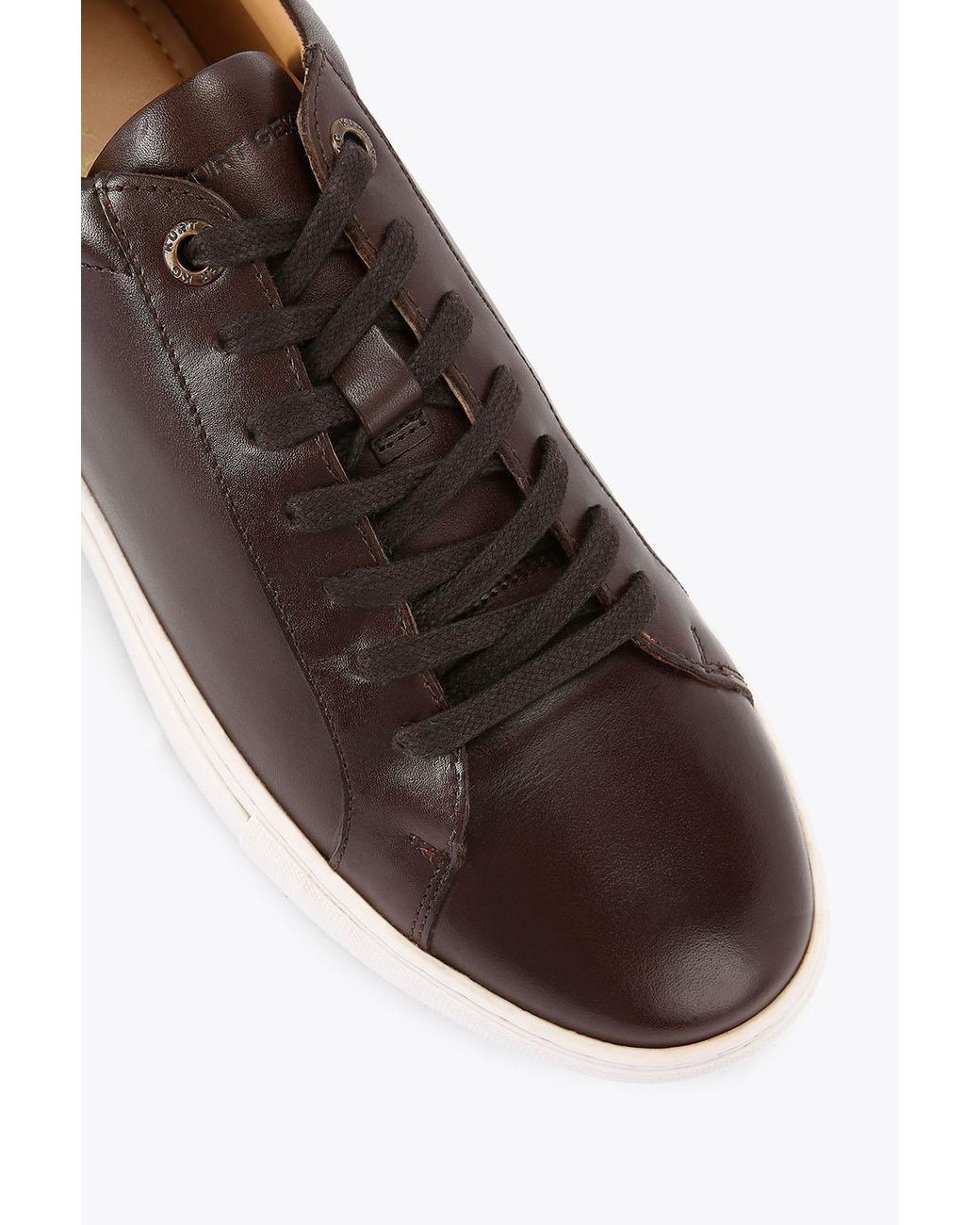 KG by Kurt Geiger Brown 'Fire' Leather Trainers for men